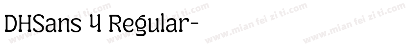DHSans 4 Regular字体转换